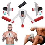 Oberschenkeltrainer Beinpresse für Zuhause, LCD-Zählung Beckenboden Trainer Damen und Herren, Multifunktionaler Beintrainer Armtrainer, Beckenbodentrainer für Frau Männer, Weiß