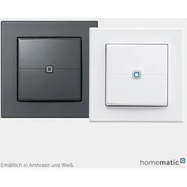 eQ-3 Homematic IP Smart Home Wandtaster HmIP-WRC2-A, 2-fach, anthrazit