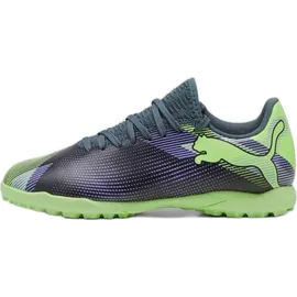 Puma Future 7 Play TT Multinocken-Fußballschuhe Kinder 03 gray skies/elektro purple/fizzy apple/white 38