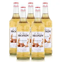 Monin Sirup Praline Nuss 1L - Cocktails, Kaffeesirup (5er Pack)