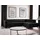 Sofnet Ecksofa Alice mit Schlaffunktion und Bettkasten, Wohnlandschaft mit einstellbare Kopfstützen, Couch, Sofa, Bettsofa, Schlafsofa (Schwarz (Kronos 07),