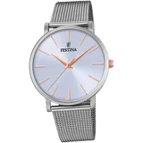 Festina Damen Uhr F20475/3 Armbanduhr silber Ladies Classic D2UF20475/3 - Silber