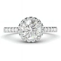 Jumpeak Diamantring 14K gold 1CT Lab Synthetischer Diamant Verlobungsring IGI Zertifikat, 14k (585) Laborsynthetischer Diamant mit IGI-Zertifikat Verlobungsring 52mm