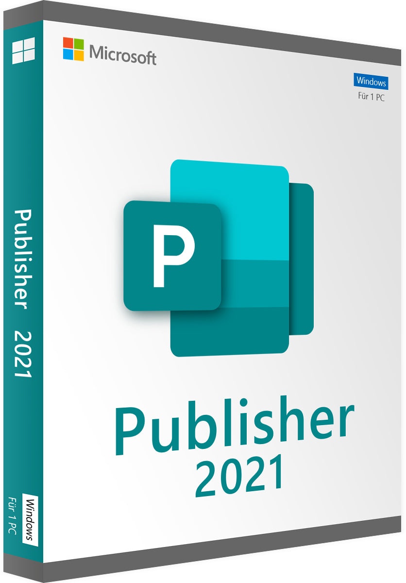Microsoft Publisher 2021 - Produktschlüssel - Sofort-Download - Vollversion - Deutsch