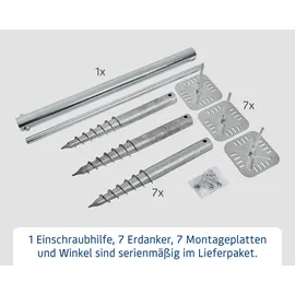 Hörmann Schraubfundament Set Typ 1 Silber
