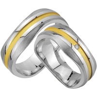 Trauringe123 Trauring Hochzeitsringe Verlobungsringe Trauringe Eheringe Partnerringe SILBER GOLD Platiert, J175 62