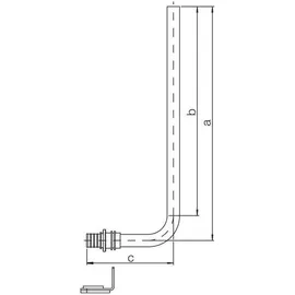 Rehau Heizkörper-Winkel-Anschlussgarnitur-Set Rautitan 16x250mm, inkl. Fixiereinheit 12663721001