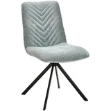 Xora Stuhl, Blau, Metall, Textil, Flachrohr, 47x87x61 cm, Esszimmer, Stühle, Esszimmerstühle