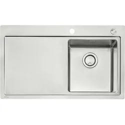 Naber 1014040, Corno Ora, Einbauspüle Edelstahl Becken rechts
