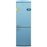 Cecotec Kühlschrank Kombi 2 Türen Retro 294 L Bolero CoolMarket Kombi Origin 294 Blue E Höhe 190 cm 60 Breite Total No Frost, Multi Cooling, Ultra Fresh, Convertible Box, Blau