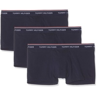 Tommy Hilfiger Herren 3er Pack Boxershorts Low Rise Trunks Baumwolle, Blau (Peacoat), XXL