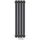 EMKE Oval Paneelheizkörper 240 x 900 mm 266 W anthrazit Mittelventil