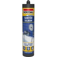 SOUDAL Sanitär Silikon 300 ml grau