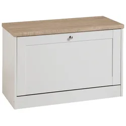 Schuhbank HOME AFFAIRE "Heide", weiß, B:80cm H:51cm T:40cm, Holzwerkstoff, Sitzbänke