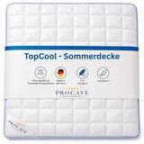 procave TopCool Sommerbettdecke 200x200 cm, atmungsaktiv & kühlend