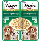 INABA Twin Packs Huhn, Gemüse und Käse 2 x 40 g