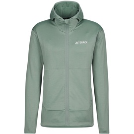 adidas TERREX XPERIOR LIGHT Fleece Hooded Jacket silver green (AESX) S