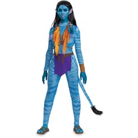 Disguise Neytiri Kostüm, Deluxe, offizielles Disney-Avatar, Art des Wassers, Erwachsenen-Outfit und Ohren mit Zubehör, Neytiri, Extra Large (18-20)