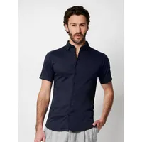 Desoto Kurzarmhemd »Jerseyhemd Casual Modern Button Down halbarm« Flexibler