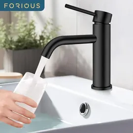 luxuskollektion FORIOUS Einhandmischer Mattschwarz