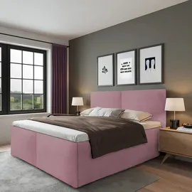 Halmon Schlafkomfort Betten Milano 140 x 200 cm H3 Rosa