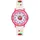s.Oliver Mädchen Analog Quarz Uhr mit Silicone Armband SO-4000-PQ