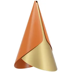 UMAGE - Cornet Lampenschirm, Messing / nuance orange