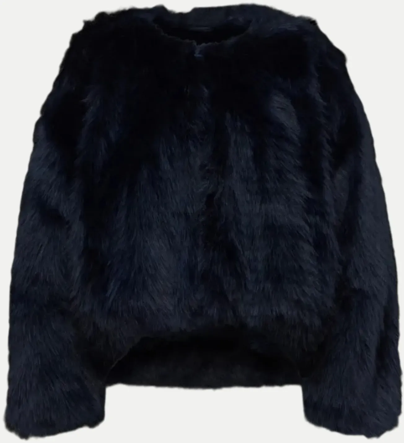Kunstfell Jacke KILCHURN Schwarz 1