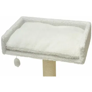 nanook shop nanook Liegeplatz Top für Katzen-Kratzbaum mit Kissen weiß Teddyfell