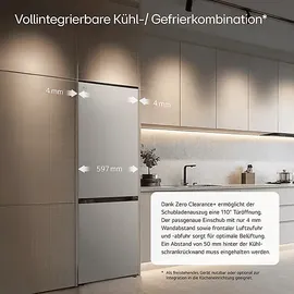 LG Serie 7 GBBS716AEV Kühl-Gefrierkombination (333 l, 1860 mm hoch, Silber)
