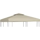 Pavillon-Ersatzdach 310 g/m2 Beige 3x3 m