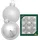 Krebs Glas Lauscha Weihnachtsbaumkugel Glaskugelsortiment silberfarben Glanz/Satin, Ø ca. 5 cm (12 St), Weihnachtsdeko, Christbaumschmuck, Christbaumkugeln aus Glas silberfarben