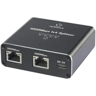 Renkforce RF-GES-400 Netzwerk Switch RJ45 4 Port USB-Stromversorgung