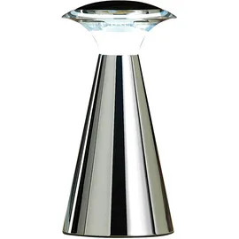Lunartec Edelstahl Tischleuchte Silber 2 St.