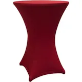 Lumaland Stehtischhusse | | 80-85 cm & [Rot]