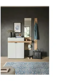 Möbel Kraft NARO Garderobenkombination 148,00x37,00x194,00 Grau
