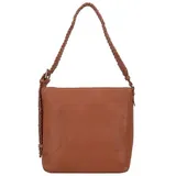 Cowboysbag Schultertasche Leder Braun