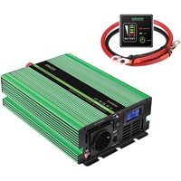 MOBILEKTRO Wechselrichter Reiner Sinus 12V 300W/ 600W/1000W/1500W/2000W/3000W mit Ladegerät., 12V DC - 230V AC