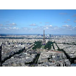 Fototapete PAPERMOON "PARIS-FRANKREICH STADT SKYLINE TOUR EIFFEL KUNST MODE", bunt, B:4,00m L:2,60m, Vlies, Tapeten