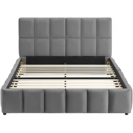 Tectake Shirley 140 x 200 cm Grau