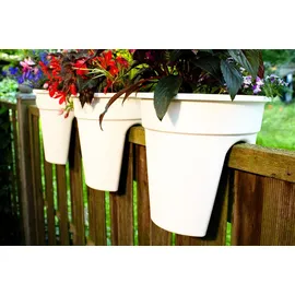 KHW Flowerclip Ø 27 x 27,5 cm weiß 3 Stück