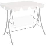 vidaXL Ersatzdach für Hollywoodschaukel Weiß 150/130x105/70 cm