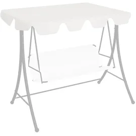 vidaXL Ersatzdach für Hollywoodschaukel Weiß 150/130x105/70 cm