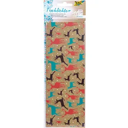 folia Transparentpapier Tischlichter X-Mas 10,0 x 27,0 cm 115 g/qm, 10 Blatt