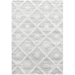 Modern Designer Elegante Teppich, Hoch-Tief Effekt 3D Boho Teppich, Pflegeleicht