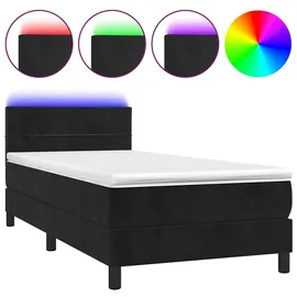 vidaXL Boxspringbett 100 x 200 cm Schwarz
