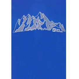 Jack Wolfskin Peak Graphic Kurzarm-t-shirt - Mtn Vibrant Blue - L