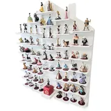 Moliland Sammlervitrine Fächer Setzkasten Holz Sammelbox Audio Figurendisplay Haus mit Namen, Kinderzimmerregal, Kinderzimmerdekoration, Hängeregal für Zubehör und Spielzeug