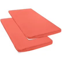 OTTO home Spannbettlaken Jersey 90 x 200 - 140 x 200 - 180 x 200 cm koralle 2 St.