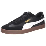 Puma Unisex Club II Era Sneaker, Black White Gold, 40.5